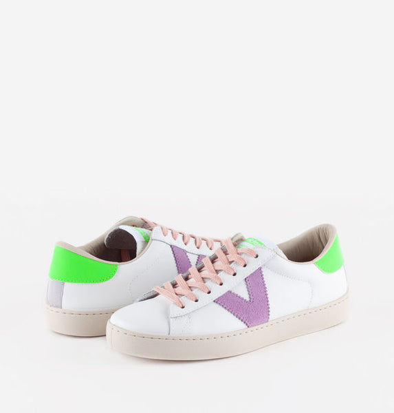 Victoria Berlin Trainers In Neon Verde Green And Lilac