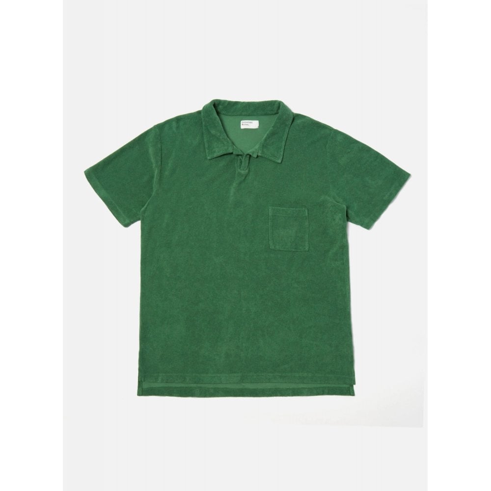 Green Light Weight Terry Vacation Polo Shirt