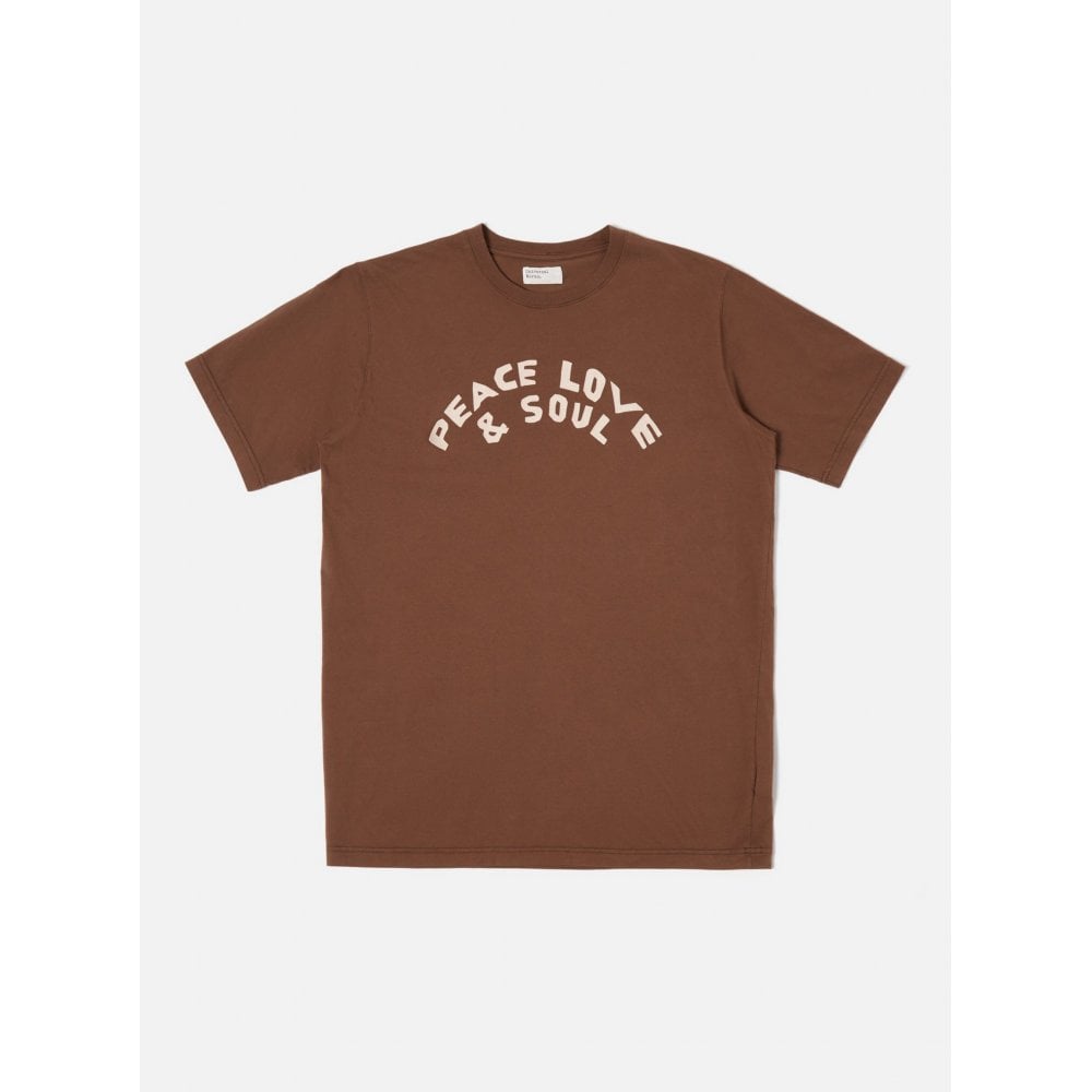 Brown Organic Printed Tee