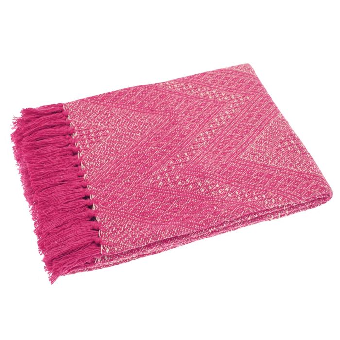 Pink Recycled Cotton Throw