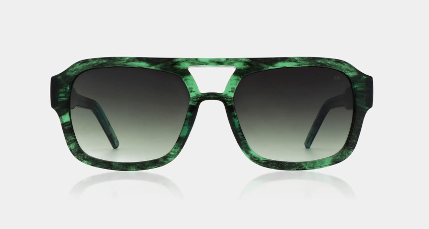 A.K.Jaebede Green Marble Kaya Sunglasses