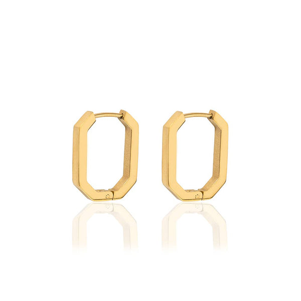 Gold Della Hoops