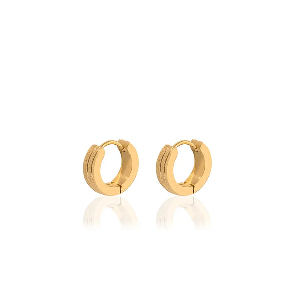 Gold Ember Hoops