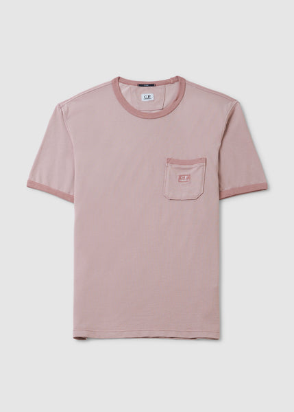 Men's Tacting Piquet Pocket T-shirt In Pale Mauve