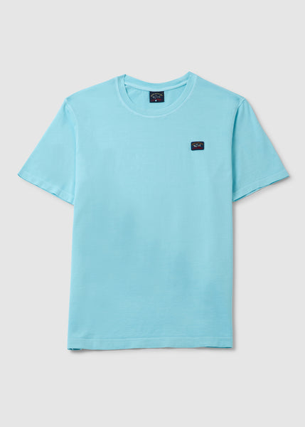 Men's Garment Dyed Organic Cotton T-shirt In Blue