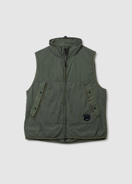 Men's G.d.p. Vest In Bronze Green