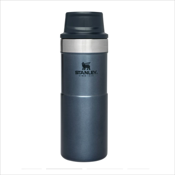 Classic Trigger Action Travel Mug I 0.35l I Hammertone Blue