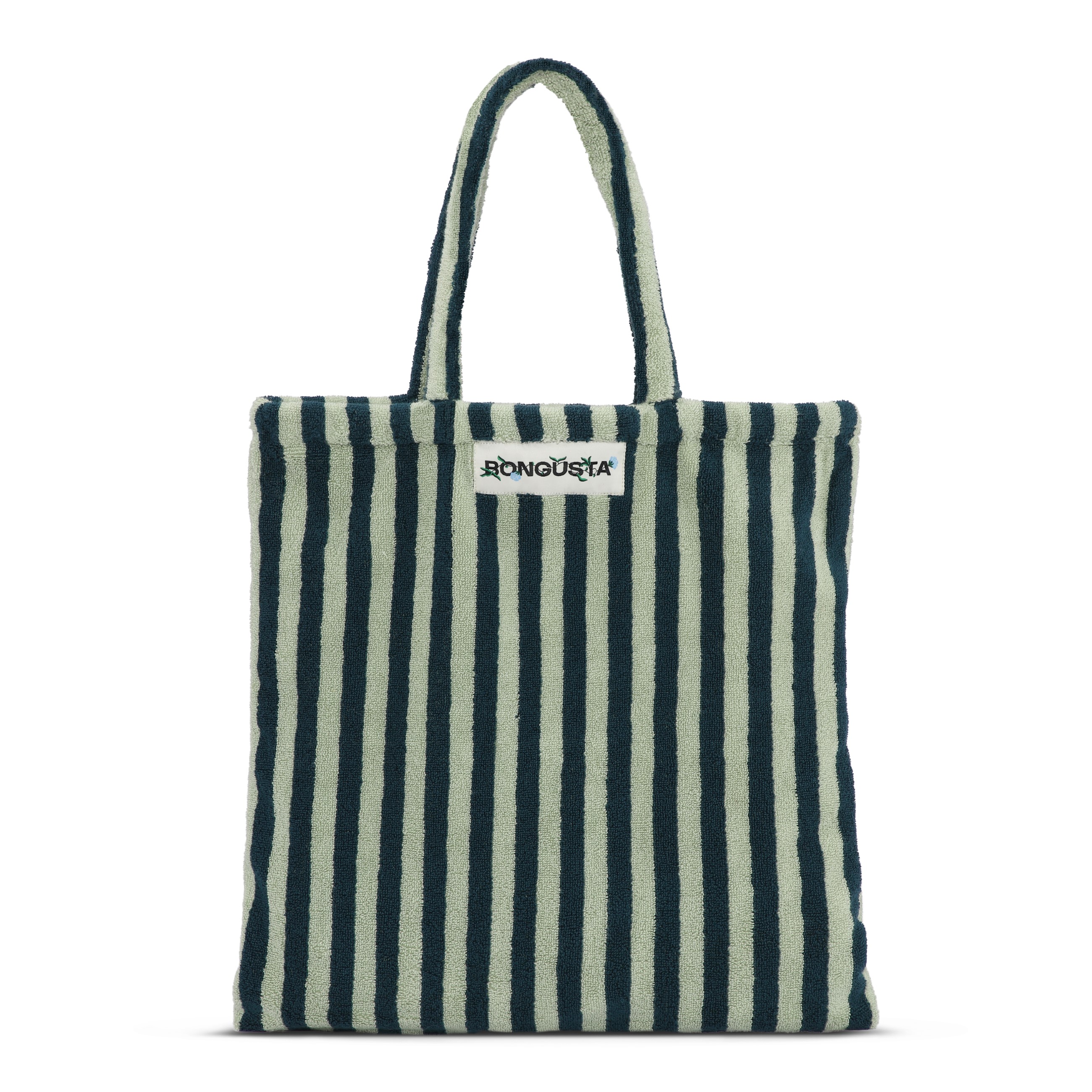 Naram Tote Towelling Bag - Sea Foam & Teal