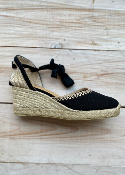 Castaner Comin Espadrilles - 7cm - Black