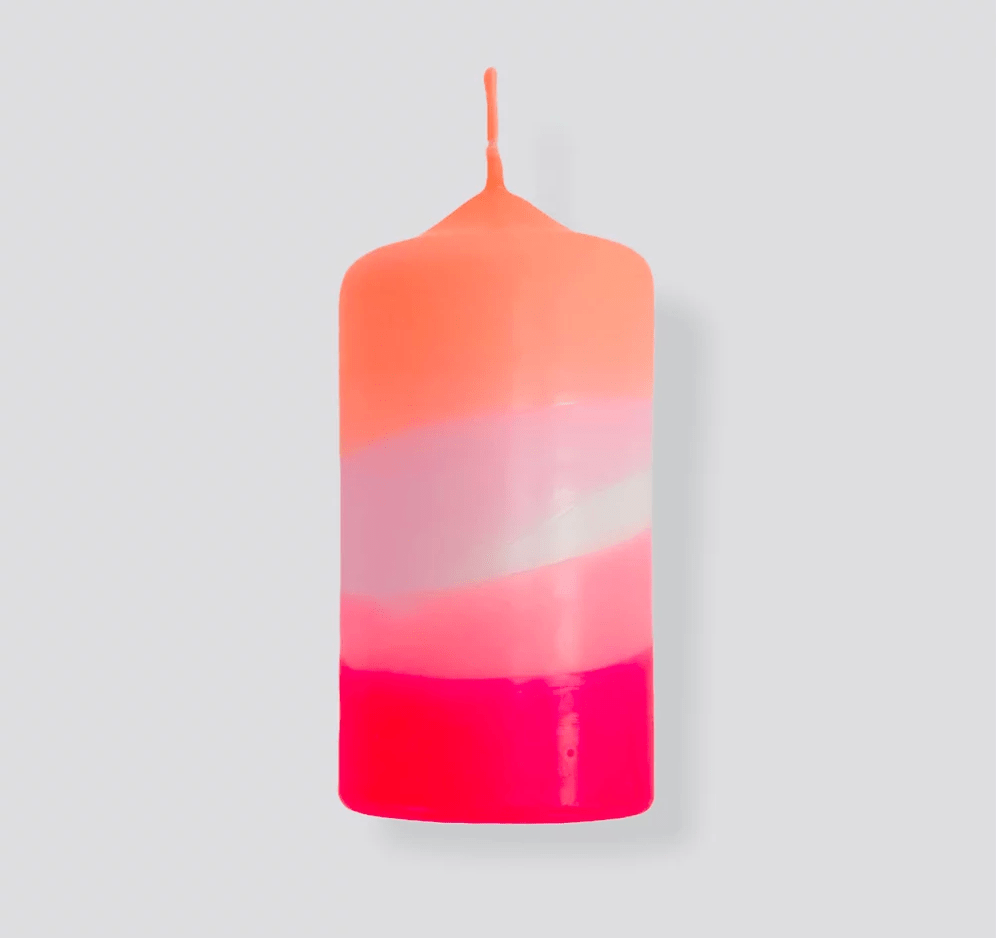 Pink Stories Dip Dye Flamingo Cake Candle