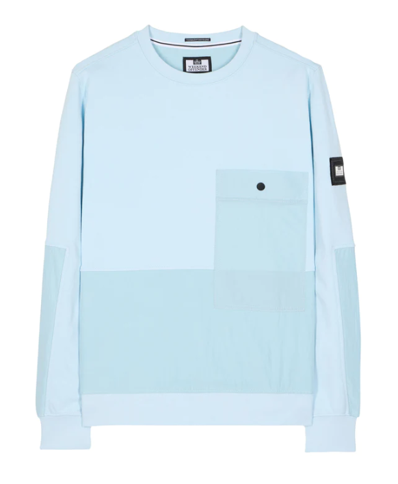 Sirenko Crew-Neck Sweatshirt (Mineral Blue)