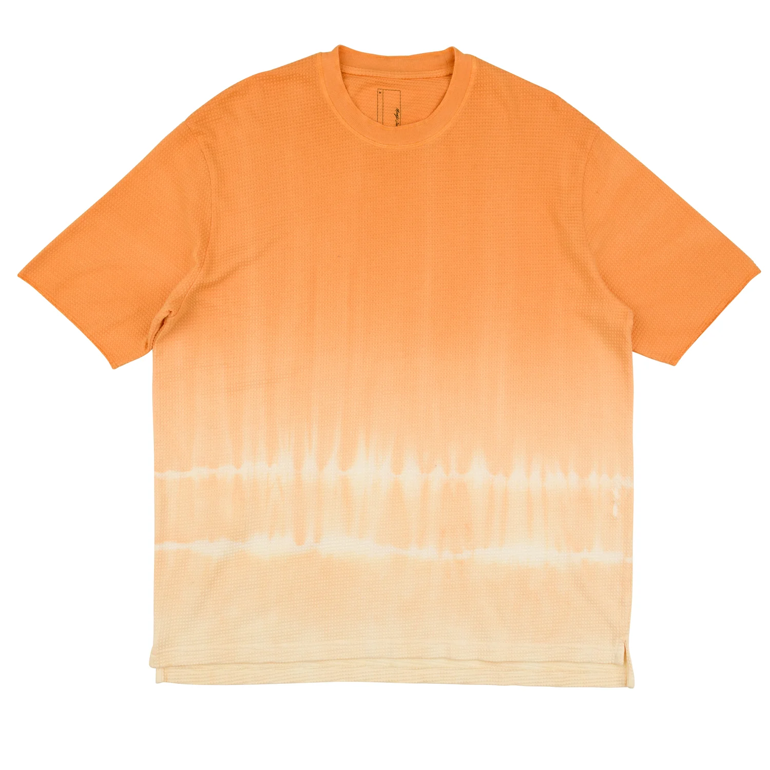 Dyed Waffle T-shirt Orange