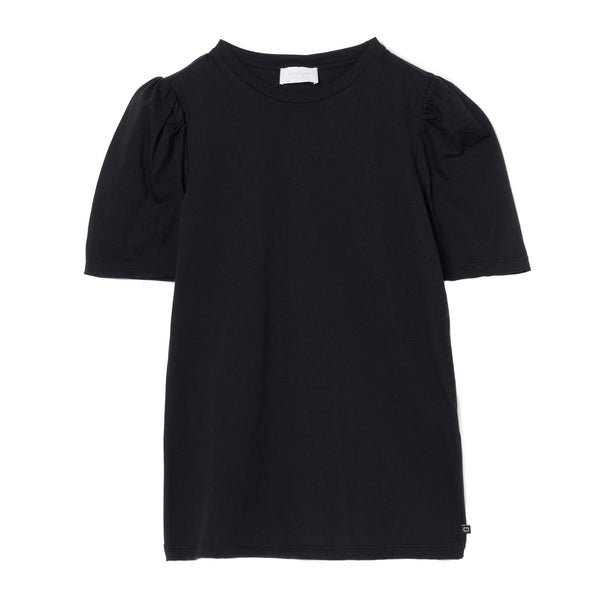 Black Puff Sleeve T Shirt