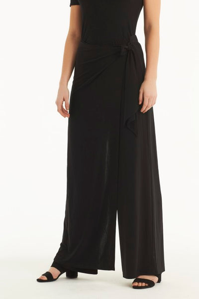 Black Emma Wide Leg Trousers