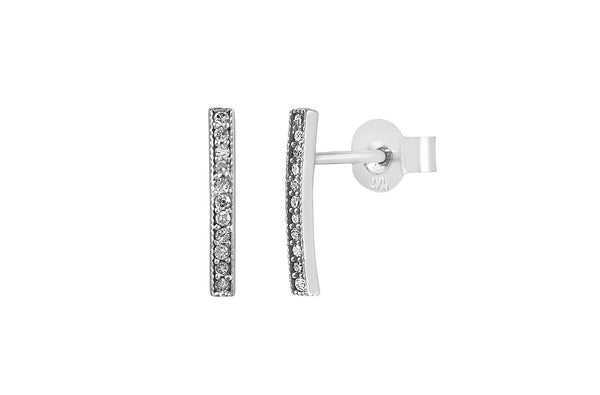 PureShore Eos Earrings Sterling Silver with White Diamonds