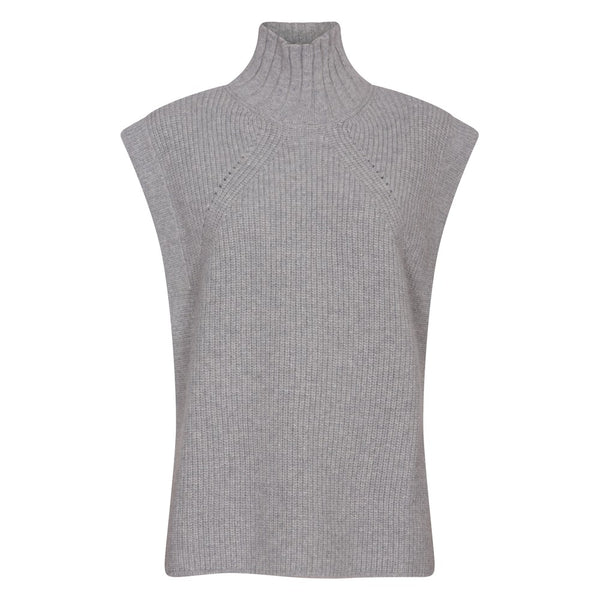 SUNCOO Grey Sleevless Knit Vest