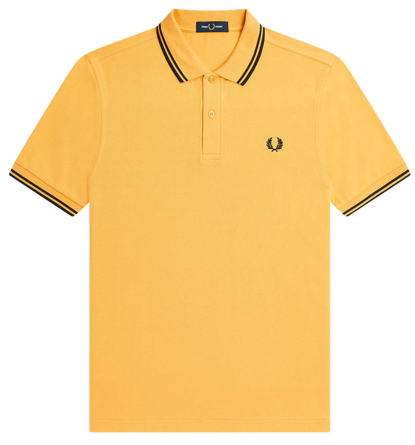 Fred Perry Slim Fit Twin Tipped Polo Golden Hour