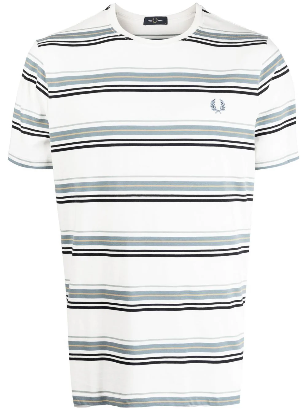 Stripe Jersey Cotton Tee White