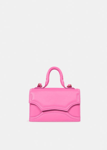 Pink Faux Leather Mini Bag