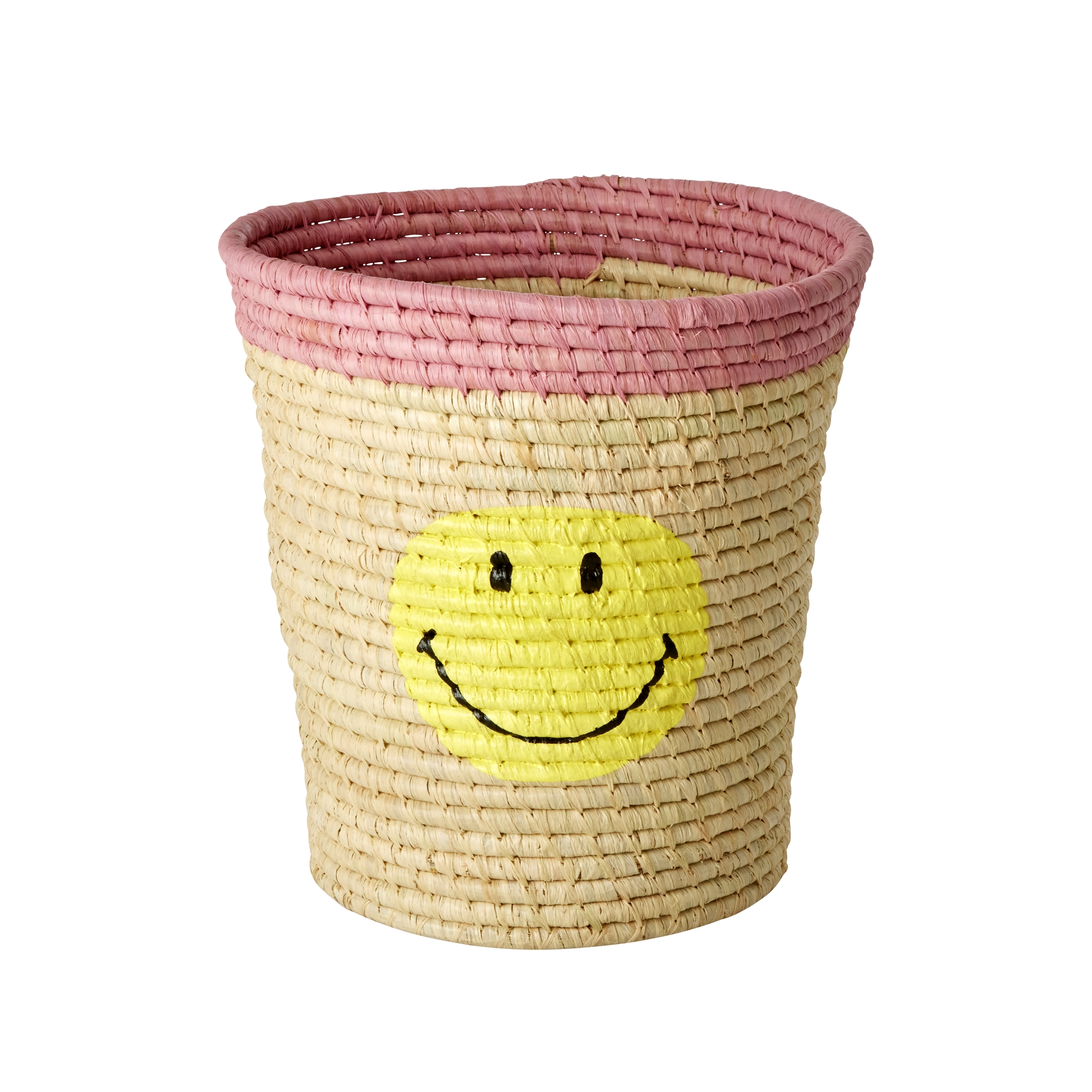 Smiley® Round Raffia Basket