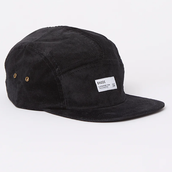 | 5 Panel Cord Cap | Black