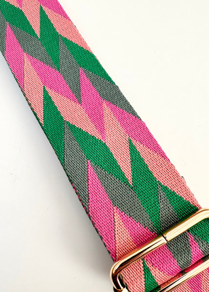 Diamond Strap - Green Pink Coral