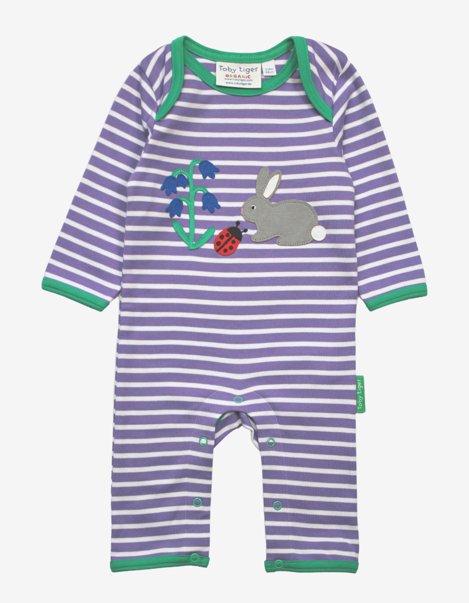 Organic Spring Applique Sleepsuit