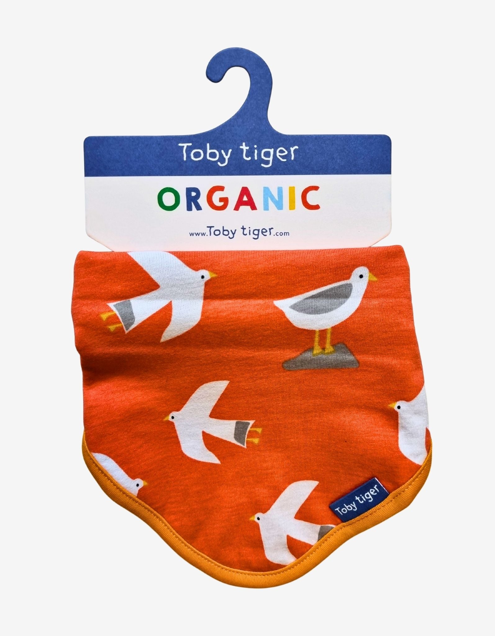 Organic Seagull Printed Dribble Bib