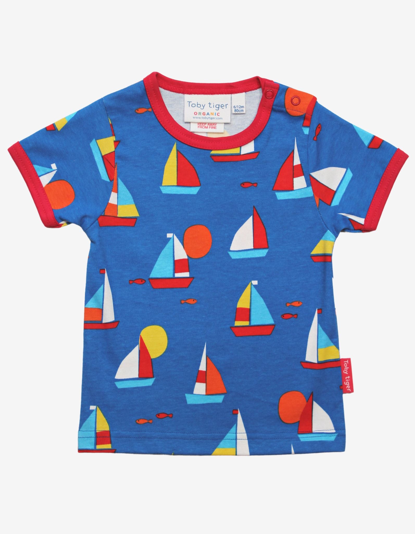 Organic Sailboat Printed T Shirt