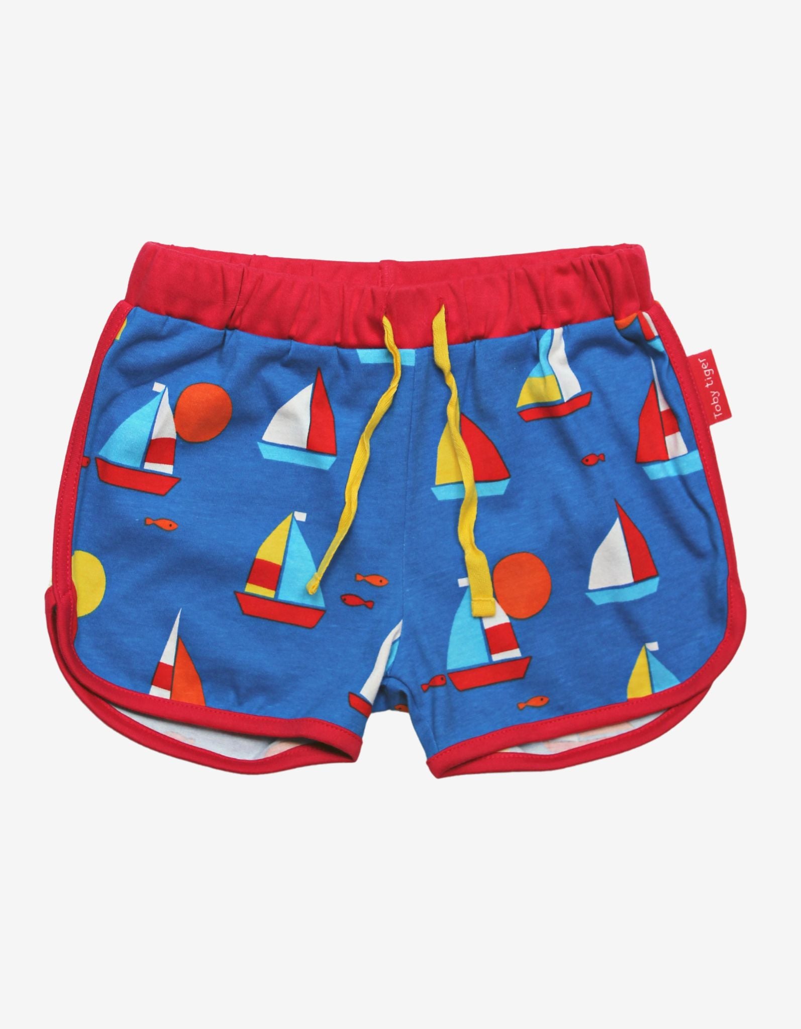 Organic Sailboat Printed Running Shorts