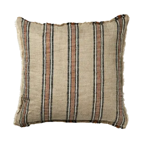 Maitri Cushion Cover, Beige/brown/black