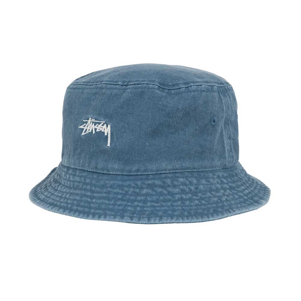 Washed Stock Bucket Hat Laguna Blue