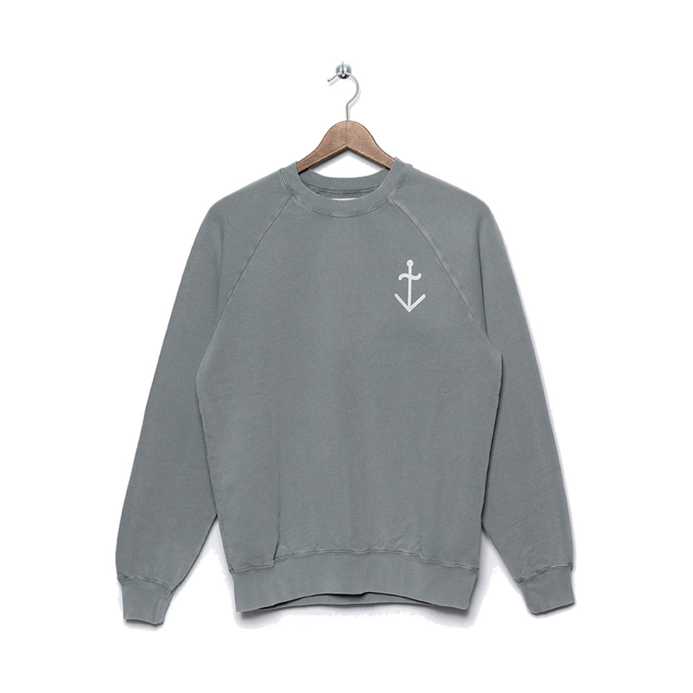 Cunha Logo Sweatshirt Seagrass / Ecru Logo