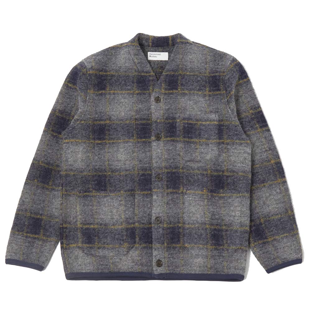 Austin Wool Fleece Cardigan Navy