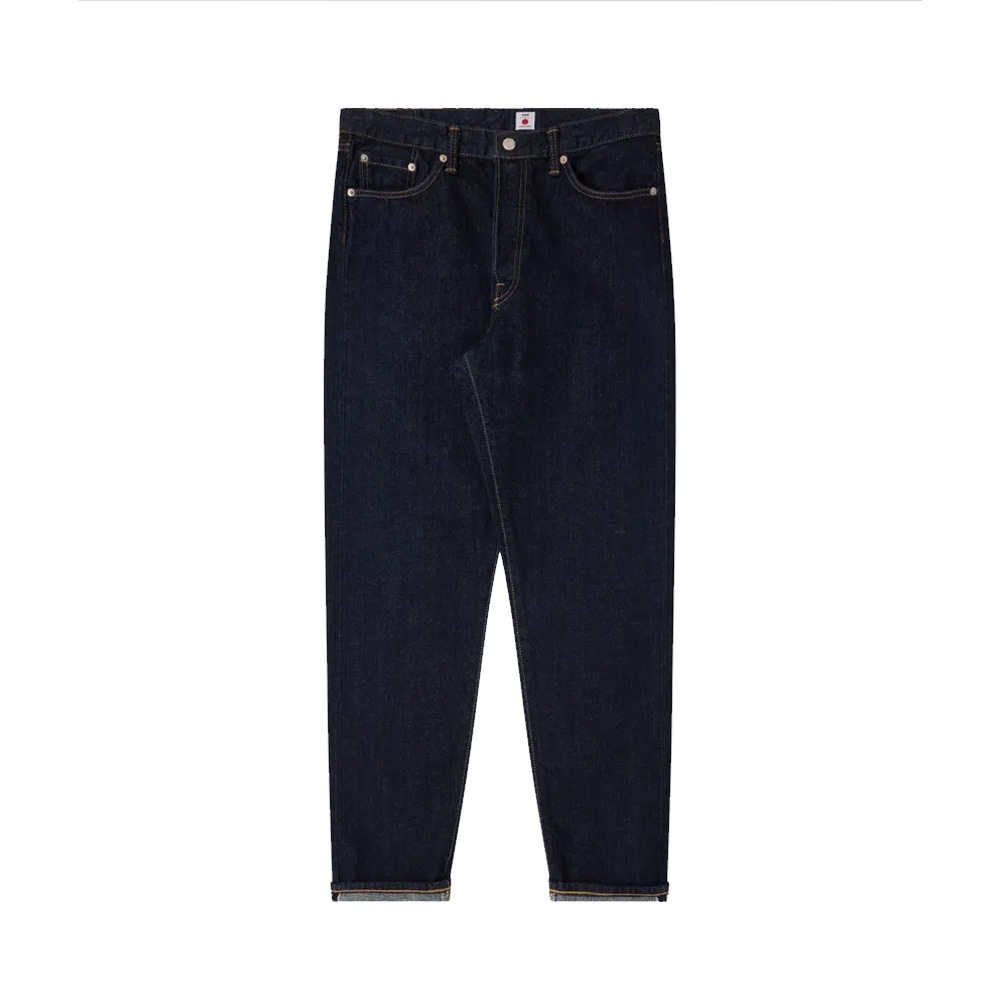 Loose Tapered Jeans Blue Rinsed