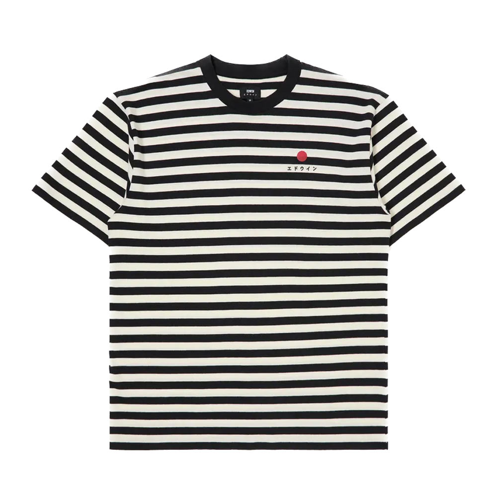 Basic Stripe T Shirt Black/White