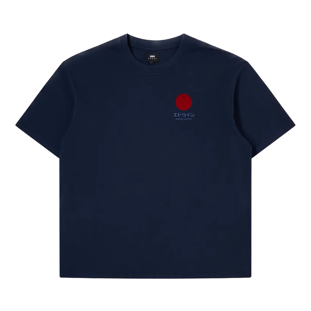 Japanese Sun Supply T Shirt Maritime Blue