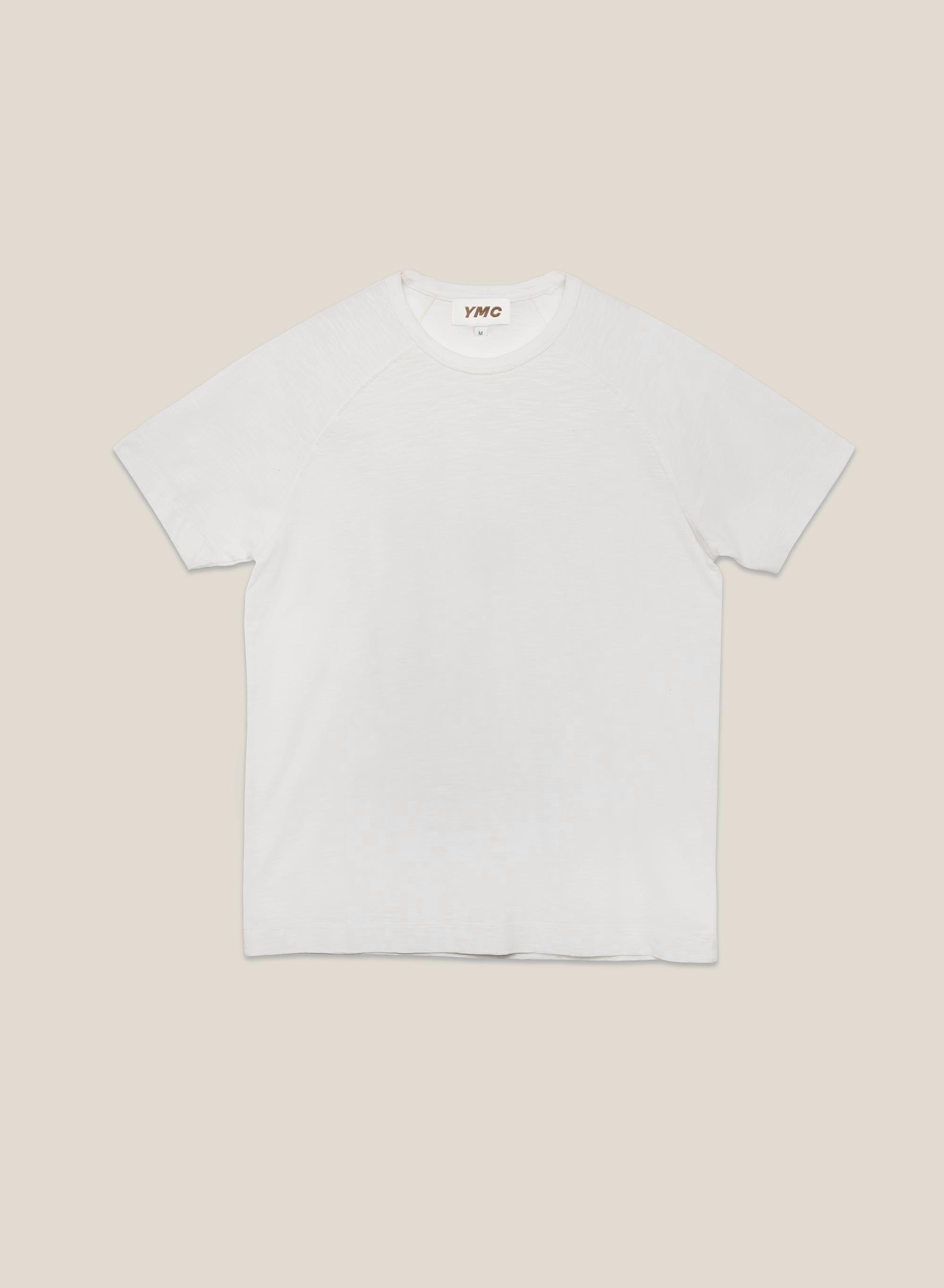 YMC Television Raglan T-Shirt - white