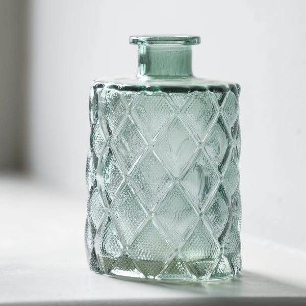 Grand Illusions Diamond Bottle Vase In Green