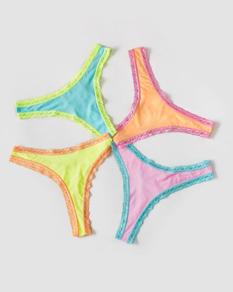 Stripe & Stare Neon Candy Thong Box