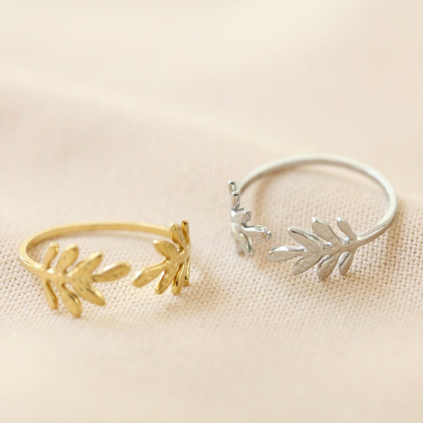 Fern Leaf Ring In Silver Or Gold