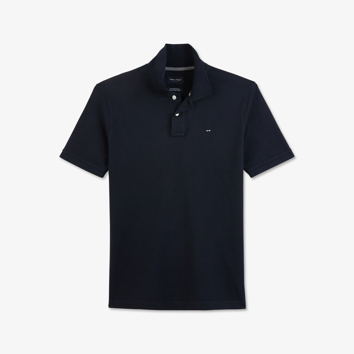 Black Stretch Pima Polo Shirt