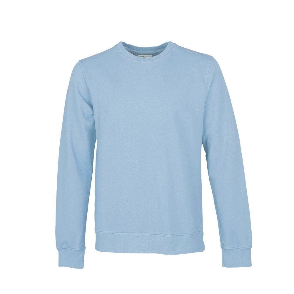 Seaside Blue Organic Cotton Crew Neck Sweatshirt