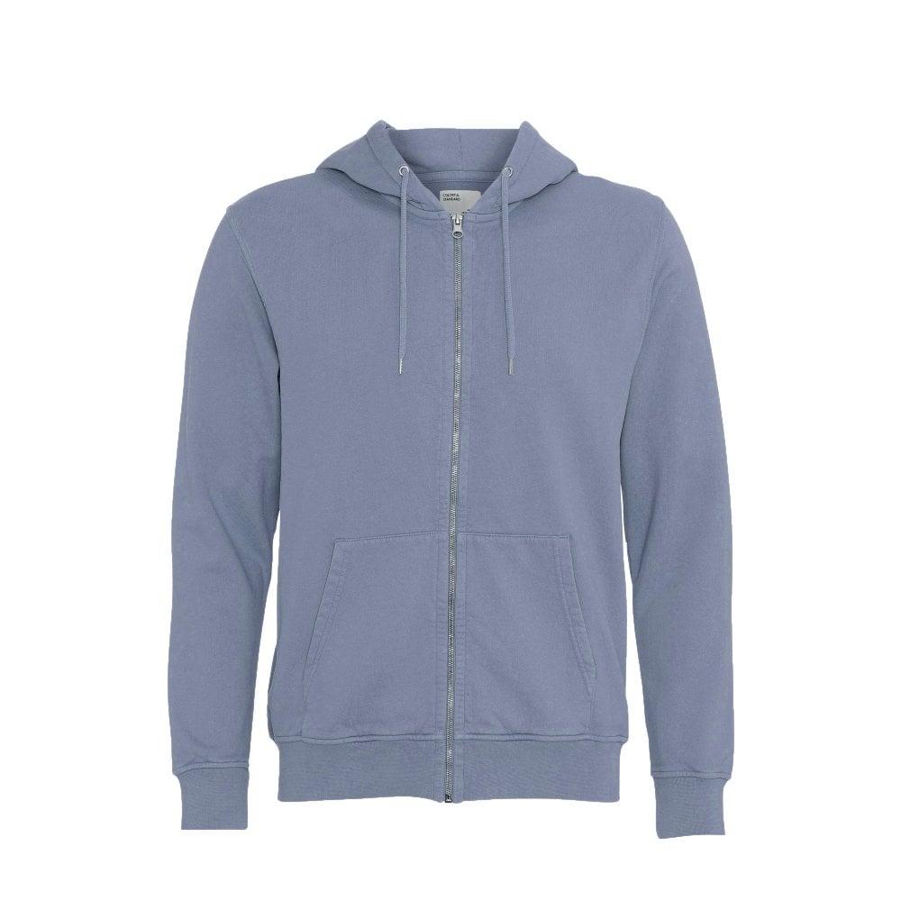 Neptune Blue Organic Cotton Zip Hood Sweatshirt