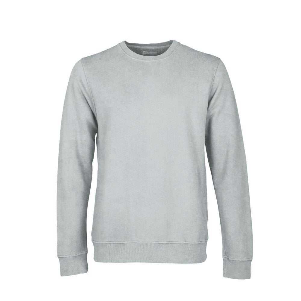 Faded Grey Organic Cotton Crew Neck Sweatshirt