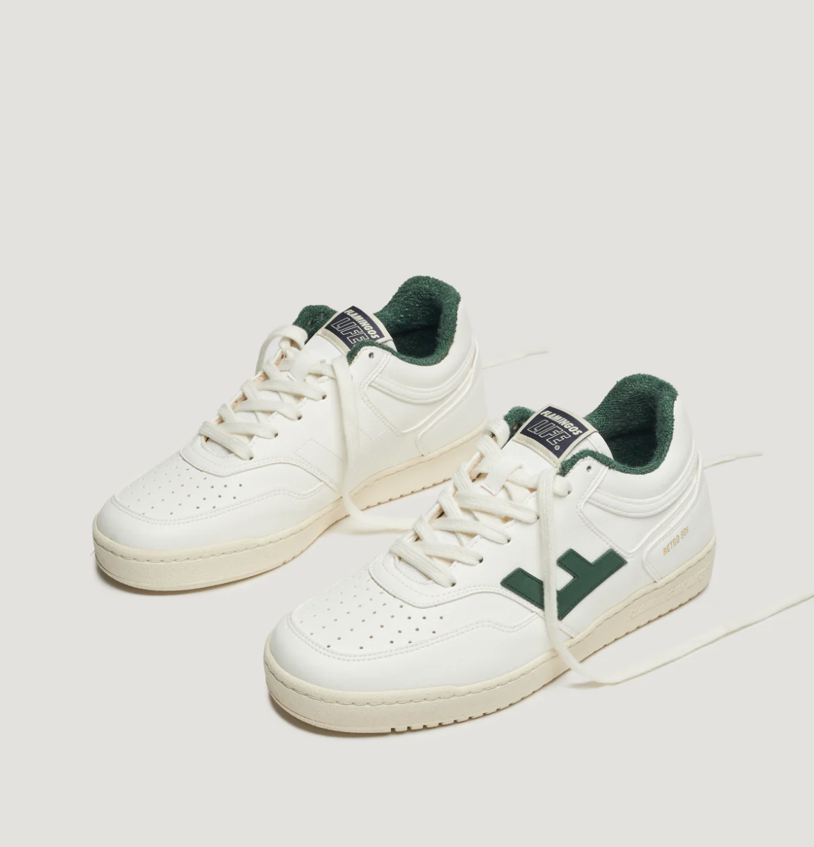 Retro 90s White Forest Trainers