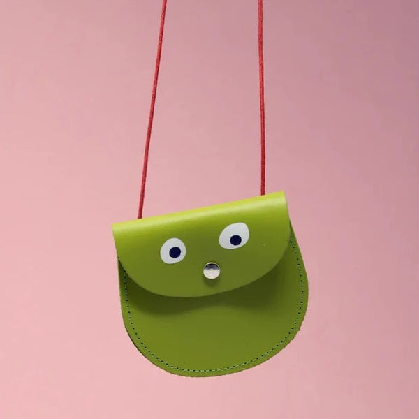 Apple Green Googly Eye Pocket Purse