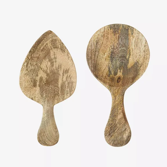 Madam Stoltz - Set Of 2 Mango Serving Spoons