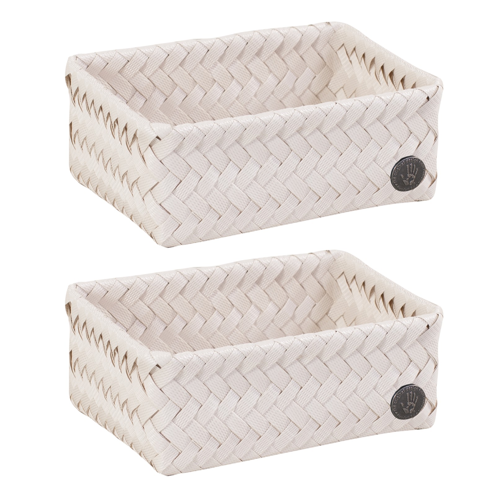Handed By  Small Champagne Fit Open Storage Basket