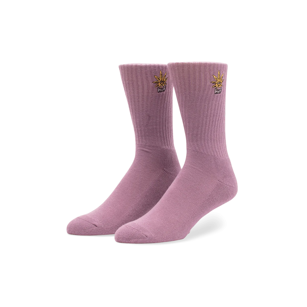 HUF Green Buddy Emb Sock - Mauve